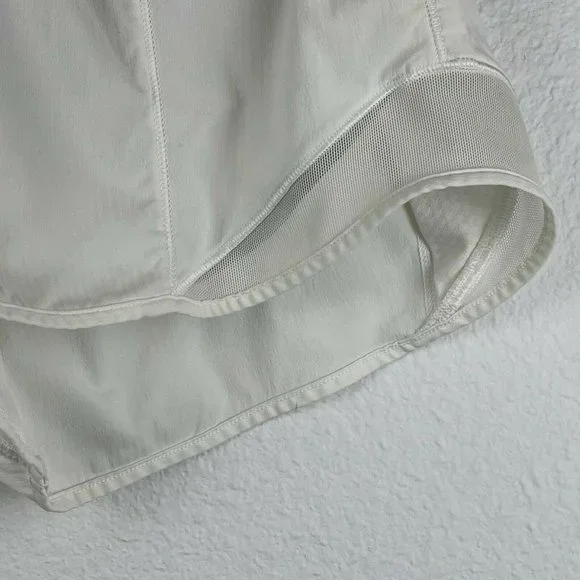 Lululemon Shorts Women's Size 4Tall Hotty Hot 4" Low Rise Athletic Running White - Picture 7 of 11
